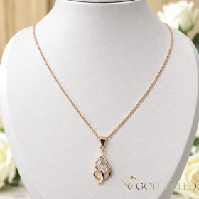   Lanț antialergic „Goldfilled” 45cm/1mm + pandantiv, culoare 18K