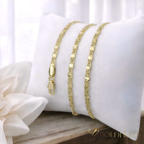 Colier Antialergic Goldfilled 55cm Lung și 3mm Lățime Culoare 14K