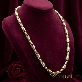   Colier Goldfilled Antiallergic Lux Barakka 60cm Lungime și 8mm Lățime (65g ) Culoare 14K Multicolor