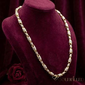   Colier Goldfilled Antiallergic Lux Barakka 70cm Lungime și 8mm Lățime (75g ) Culoare 14K Multicolor