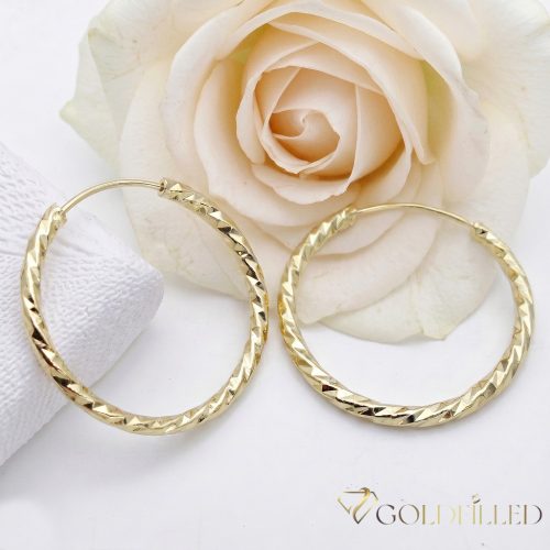 Goldfilled Antialergic Cercei  25 mm 14K Culoare