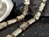 Colier exclusiv antialergenic „Goldfilled” placat cu aur, 60 cm lungime și 10 mm grosime, culoare 14K