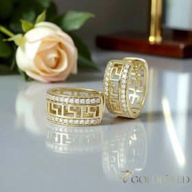 Goldfilled Antialergic Cercei 19mm 14K Culoare