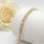 Bratara placata cu aur "Goldfilled" anti-alergenic, lungime 19 cm si grosime 5 mm, culoare 14K