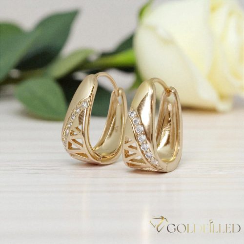 Goldfilled Antialergic Cercei 18mm 18K Culoare