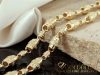 Colier exclusiv antialergenic „Goldfilled” placat cu aur, 70 cm lungime și 8 mm grosime, culoare 14K