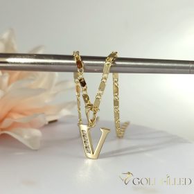   Colier  antialergenic „Goldfilled” placat cu aur, în mai multe dimensiuni 2mm grosime, culoare 14K