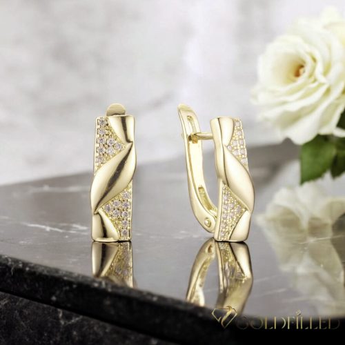 Goldfilled Antialergic Cercei 18mm 14K Culoare