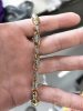 Bratara placata cu aur "Goldfilled" anti-alergenic, lungime 24 cm si grosime 8 mm, culoare 14K