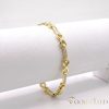 Bratara placata cu aur "Goldfilled" anti-alergenic, lungime 17 cm si grosime 5 mm, culoare 14K