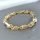 Brățară antialergică „Goldfilled” 22cm /8-10mm, culoare multicoloră 14K