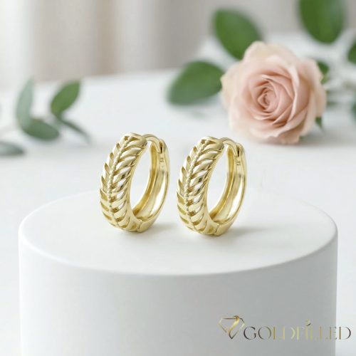Goldfilled Antialergic Cercei  17mm 14K Culoare