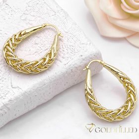 Goldfilled Cercei antialergici cerc 50mm culoare 14K	