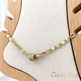 Brățară de gleznă Goldfilled 27cm/3mm Culoare 14K