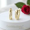 Goldfilled Antialergic Cercei  17mm 14K Culoare