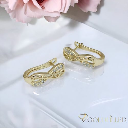 Goldfilled Antialergic Cercei 18mm 14K Culoare