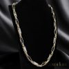 Colier Goldfilled Antiallergic Lux Barakka 70cm Lungime și 8-9mm Lățime (100g ! ) Culoare 14K Multicolor
