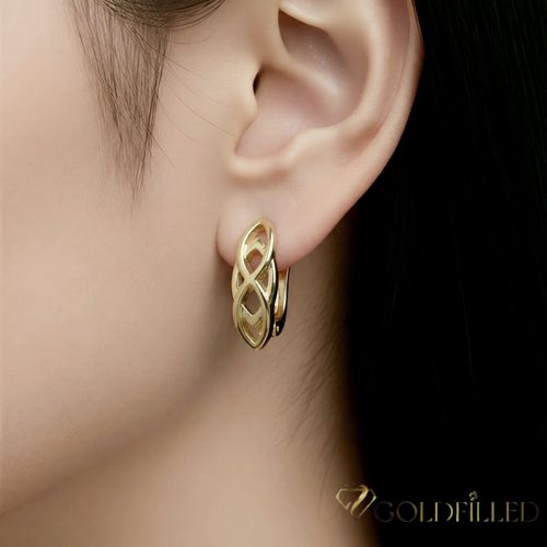 Goldfilled Antialergic Cercei 19mm 14K Culoare