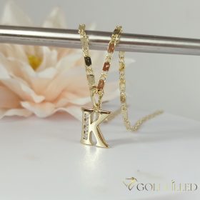   Colier  antialergenic „Goldfilled” placat cu aur, în mai multe dimensiuni 2mm grosime, culoare 14K