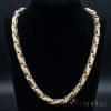 Colier Goldfilled Antiallergic Lux Barakka 70cm Lungime și 11mm Lățime (145g ! ) Culoare 14K Multicolor