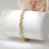 Bratara placata cu aur "Goldfilled" anti-alergenic, lungime 19 cm si grosime 6 mm, culoare 14K