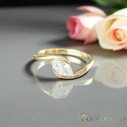  Inel antialergic „Goldfilled”, disponibile în diferite mărimi, culoare 14K