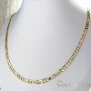 Colier "Figaro"  antialergenic „Goldfilled” placat cu aur, în mai multe dimensiuni 4 mm  grosime, culoare 14K