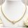 Lanț antialergic „Goldfilled” 45cm/3mm + pandantiv, culoare 14K