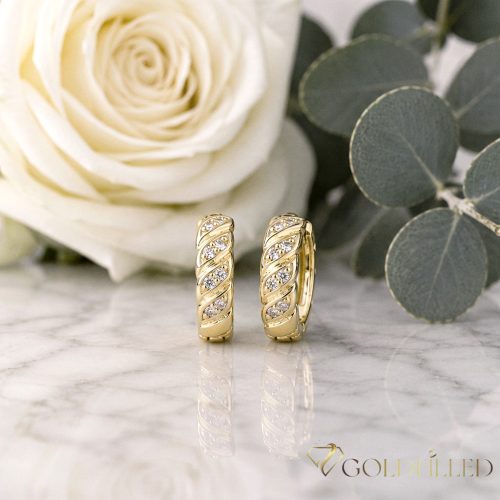Goldfilled Cercei antialergici 13mm culoare 14K	