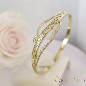   Brățară antialergică „Goldfilled” 4-16mm culoare  (14K) diametru 60mm "deschizabil"