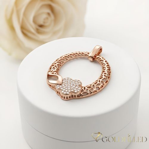 Pandantiv antialergic „Goldfilled” 33 mm, culoare 18K