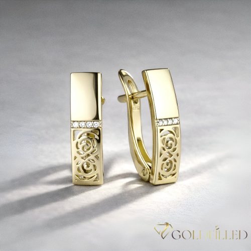 Goldfilled Antialergic Cercei 18mm 14K Culoare