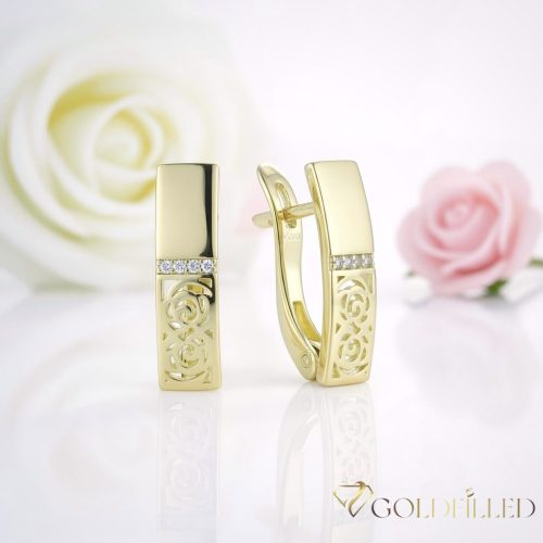 Goldfilled Antialergic Cercei 18mm 14K Culoare