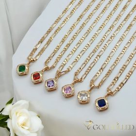   Lanț antialergic „Goldfilled” 50cm/4mm + pandantiv, culoare 18K