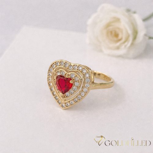  Inel antialergic „Goldfilled”, disponibile în diferite mărimi, culoare 18K