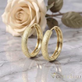 Goldfilled Antialergic Cercei  26 mm 14K Culoare