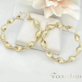 Goldfilled Cercei antialergici cerc 50mm culoare 14K	