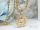 Colier antialergic Goldfilled 55cm / 3mm + pandantiv pești culoare 18K