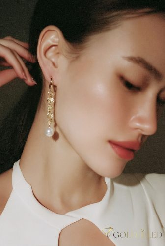 Cercei Goldfilled Antialergici 54mm 14K culoare