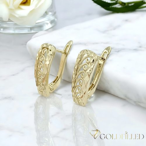 Goldfilled Antialergic Cercei  20 mm 14K Culoare