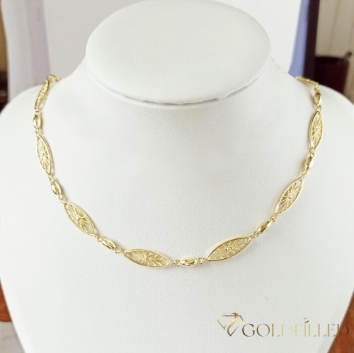 Colier Luxury Antialergic Goldfilled 50cm Lung și 4-7mm Lățime Culoare 14K