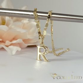   Colier  antialergenic „Goldfilled” placat cu aur, în mai multe dimensiuni 2mm grosime, culoare 14K