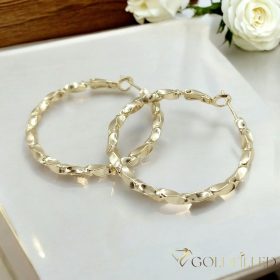 Goldfilled Cercei antialergici cerc 40mm culoare 14K	