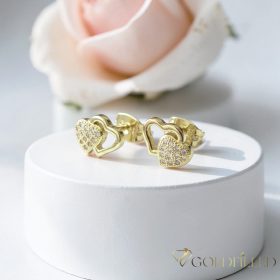 Goldfilled Cercei antialergici 9mm culoare 14K	