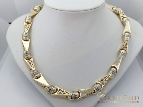 Colier Goldfilled Antiallergic Lux Barakka 70cm Lungime și 11mm Lățime (130g) Culoare 14K Multicolor