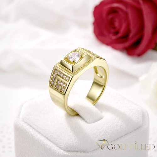  Inel antialergic „Goldfilled”, disponibile în diferite mărimi, culoare 14K