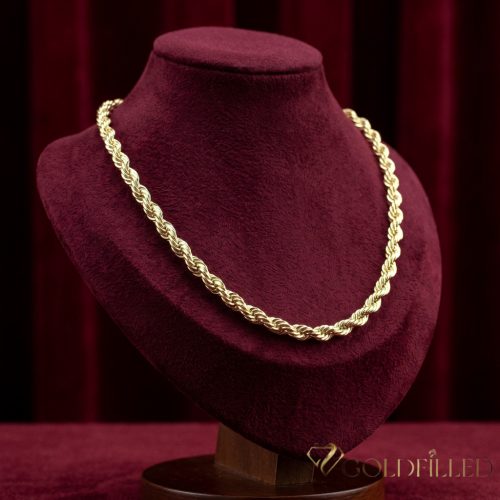Colier exclusiv antialergic „Goldfilled” 55cm/6mm, culoare 14K coloră