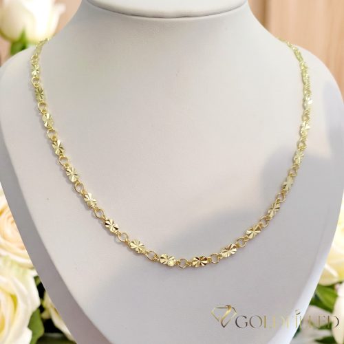 Colier Antialergic Goldfilled 50cm Lung și 4mm Lățime Culoare 14K
