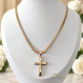   Lanț antialergic „Goldfilled” 50cm/4mm + pandantiv, culoare 18K