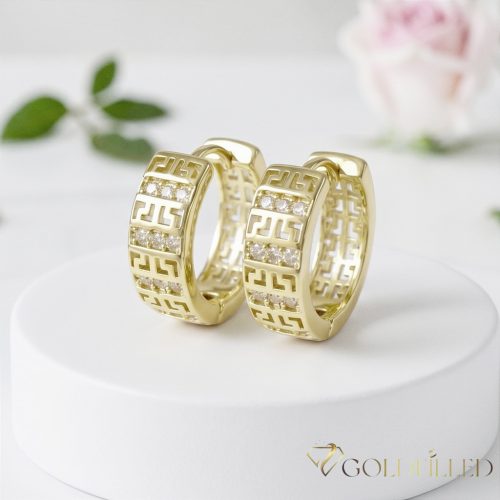Goldfilled Antialergic Cercei 18mm 14K Culoare
